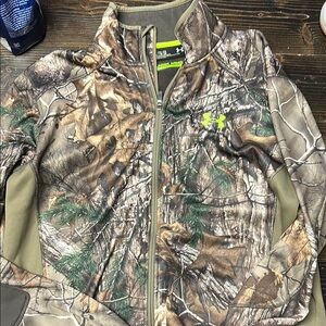 Under Armour Military Field Jacket Green and Brown Camouflage